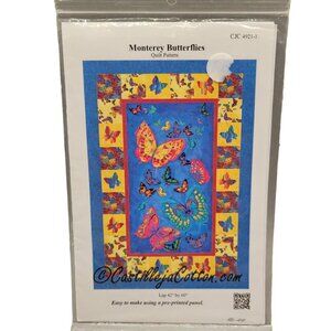 Monterey Butterflies Lap Quilt Pattern Size 42 x 60 CJC 4921-1